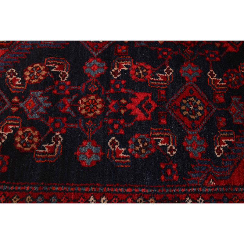 One-of-a-Kind Rectangle 4'4" x 7'3" New Age Rectangle Wool Area Rug in Blue