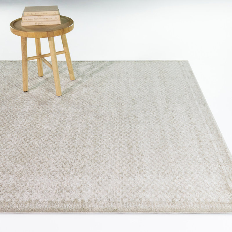 Tapis beige / crème Rowan, 7 pi 10 po x 10 pi