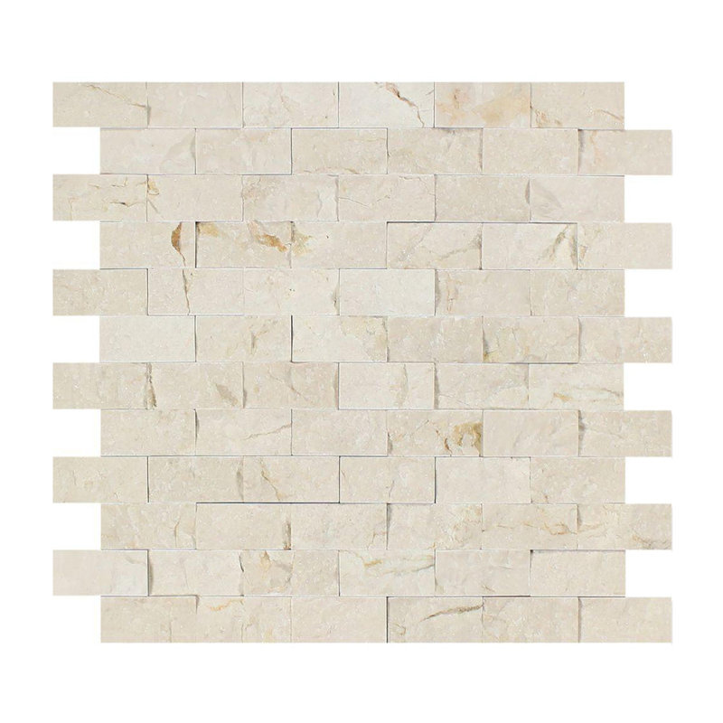 Carreau de mosaïque en marbre et brique