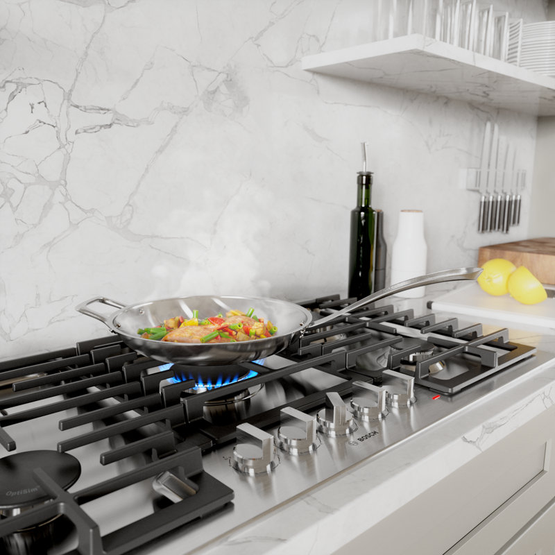 500 Series,30' Gas Cooktop,5 Burner,SS