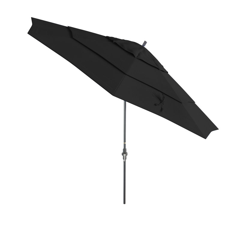 Parasol de marché 11 pi Fayean, Toile Sunbrella® noir
