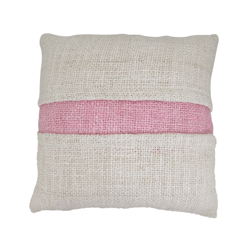 Coussin en polyester, Housse de coussin seulement - sans coussin, Rose