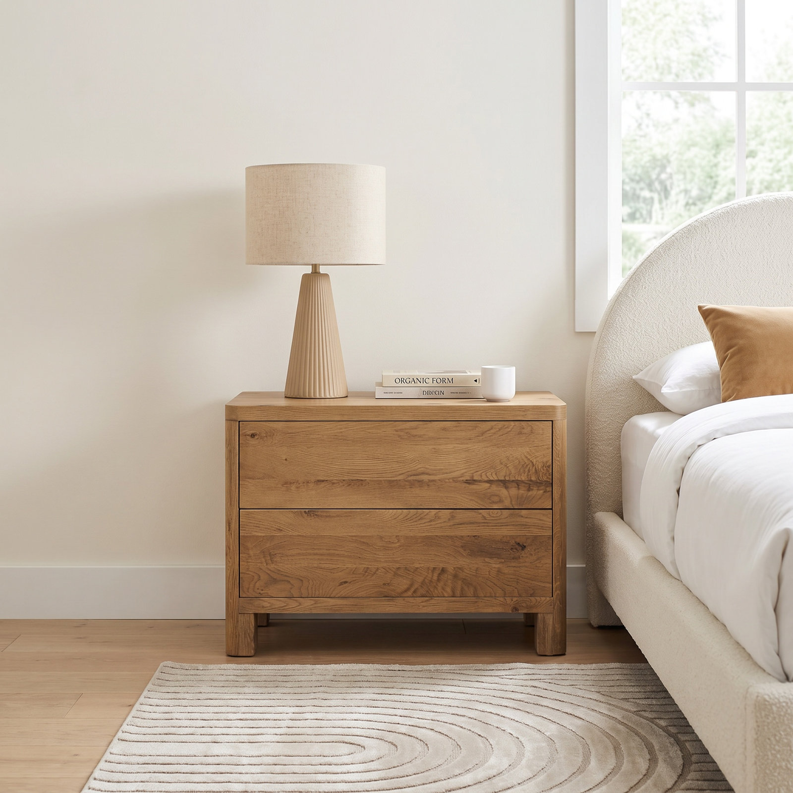 Talullah Noeline Nightstand, Worn Oak