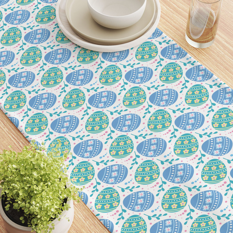 Gaulin Rectangular Easter Cotton Twill Table Runner