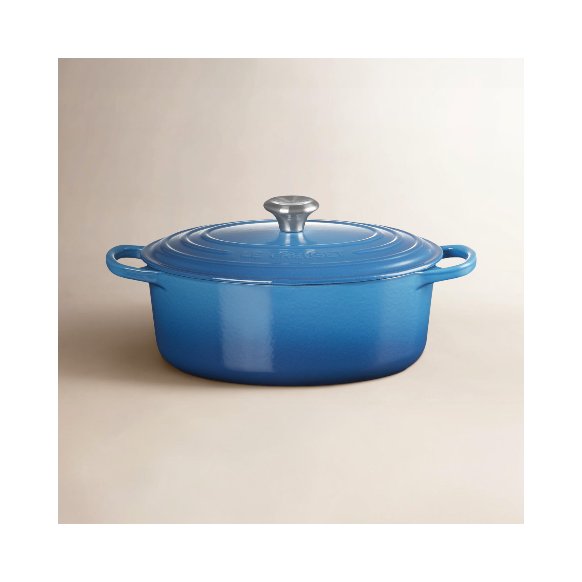 Le Creuset Enameled Cast Iron Oval Dutch Oven with Lid, Marseille, 2.75 quarts