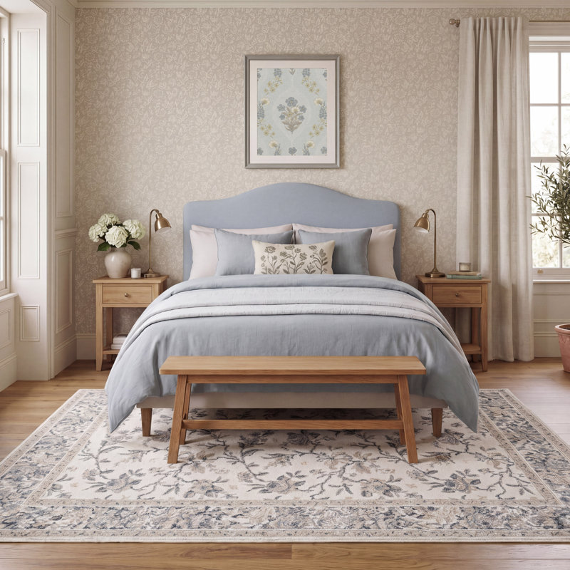 Tapis Laura Ashley Sabina, Julietta Blue, 6 pi 6 po x 9 pi 4 po