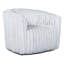 Chaise pivotante en velours gris clair Mira