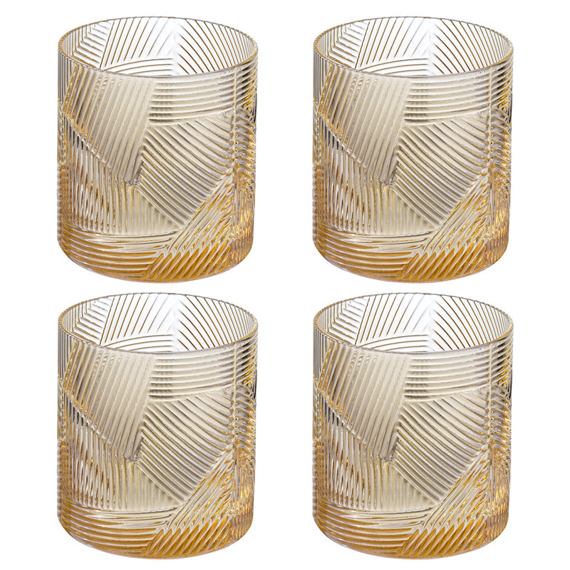 4 Piece 414ml Drinking Glass Set