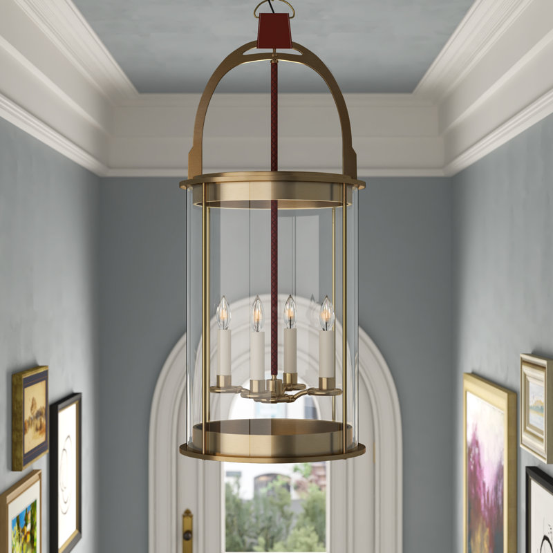 Ralph Lauren Home Westbury 4 Light Pendant, Polished Nickel