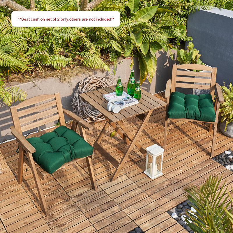 Outdoor 3.9'' Seat Cushion, Invisible Green