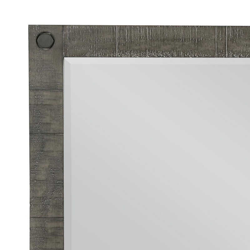 Miroir de commode gris vieilli