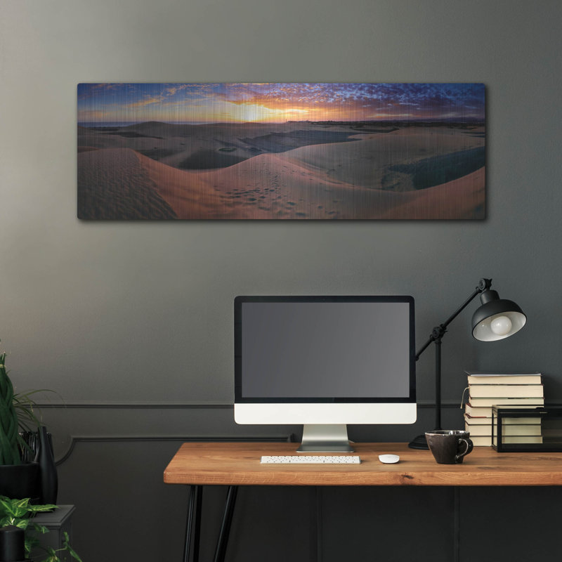 "Panorama des dunes de Maspaloma" d'Istvan Nagy, H 12 po x l 36 po