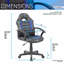 Fauteuil de jeu pour enfants et roulettes pour enfants, bleu
