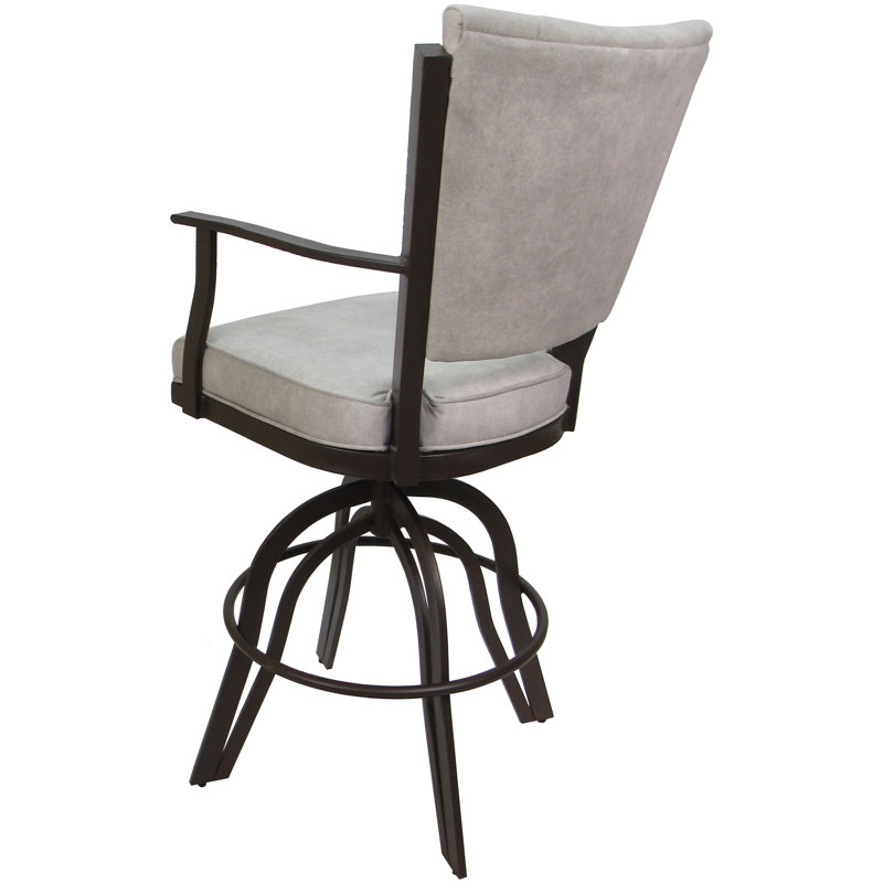 Tabourets de comptoir en métal Custom, Brun, Stuc Outlier, Tabouret de bar (siège d'une hauteur de 30 po)