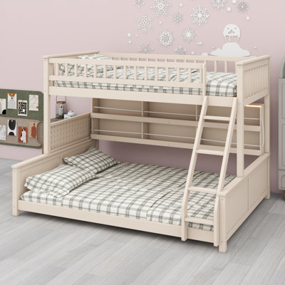 Solution de lit superposé tout-en-un avec compartiments de rangement, éclairage ambiant à changement de couleur et zone perforée créative