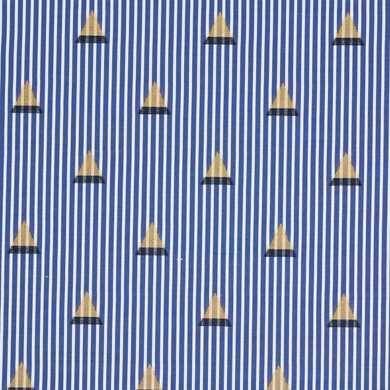 Ludus Stripe Fabric, Blue/ Medium Blue