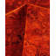 Tapis orange / noir surteint de conception unique 8 pi 2 po x 10 pi 5 po Overdyed