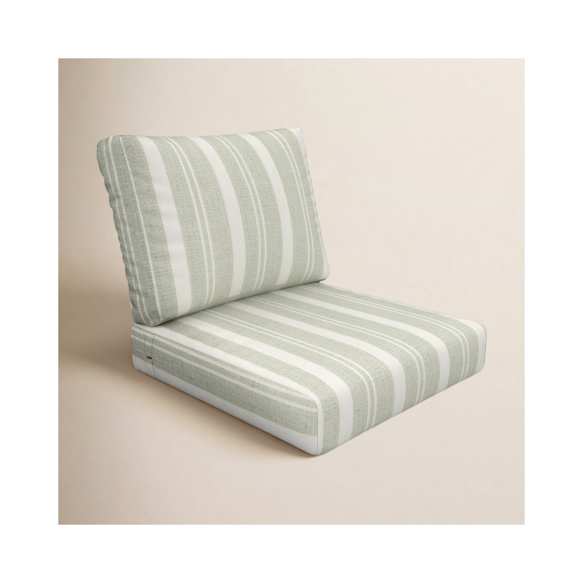 Amala Indoor/Outdoor Sunbrella® Cushion, Sunbrella Tranquil Sage, 25" W x 5" D