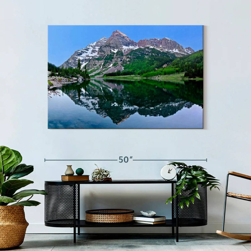 Maroon Bells, paysage de montagne, H 32 po x l 48 po