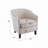 Upholstered Stripe Barrel Chair