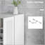 Armoire de rangement de 69 pouces de hauteur avec tablettes réglables, garde-manger de style moderne pour une organisation et une sécurité efficaces