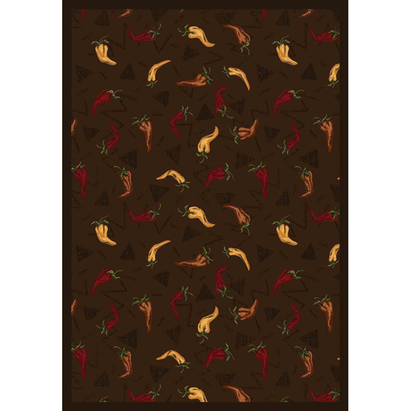 Tapis Whimsy Jalepeno Fiesta, 5 pi 4 po x 7 pi 8 po