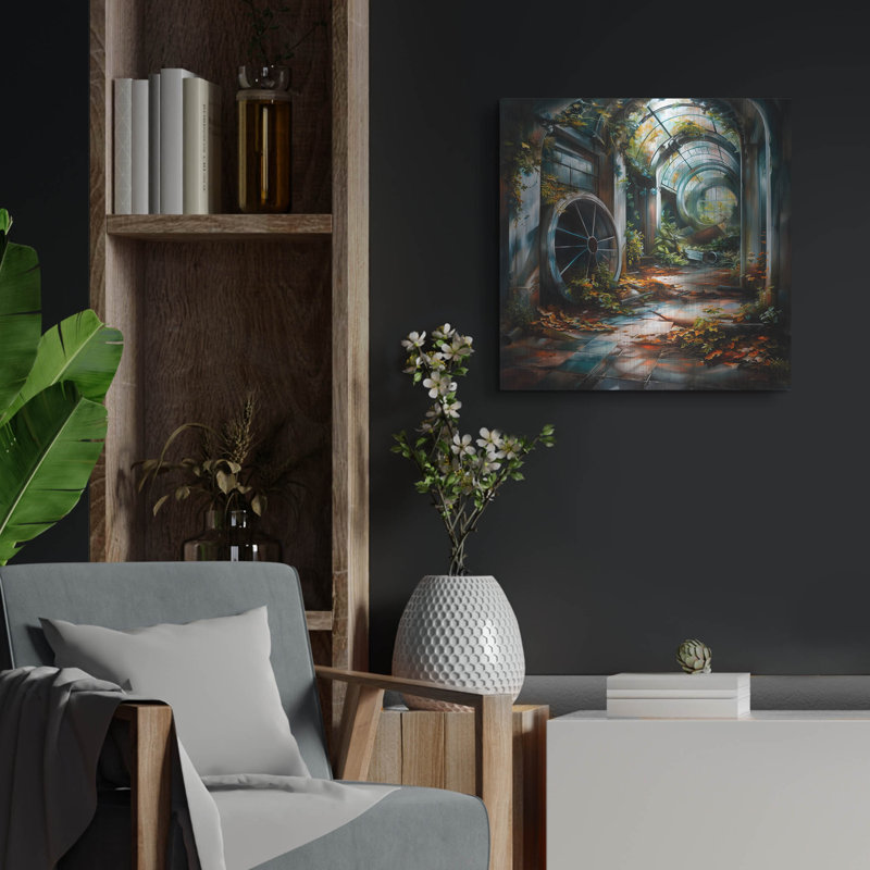 Art mural en métal «Canopy Of Solitude» par r3darch0n, H 12 po x l 12 po