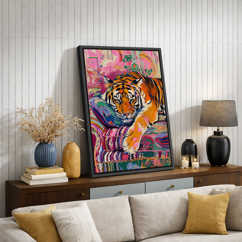 «Bright Bright BCBG», impression sur toile encadrée, impression sur toile, H 36 po x l 24 po, Cadre noir