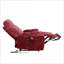 Fauteuil inclinable électrique inclinable pour les personnes âgées, deux moteurs OKIN Infinite 180 ° à plat avec massage thermique | Bourgogne rouge | Tissu de polyester doux