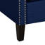 Fauteuil et repose-pieds bleu Pickery House Furnishings-994322404