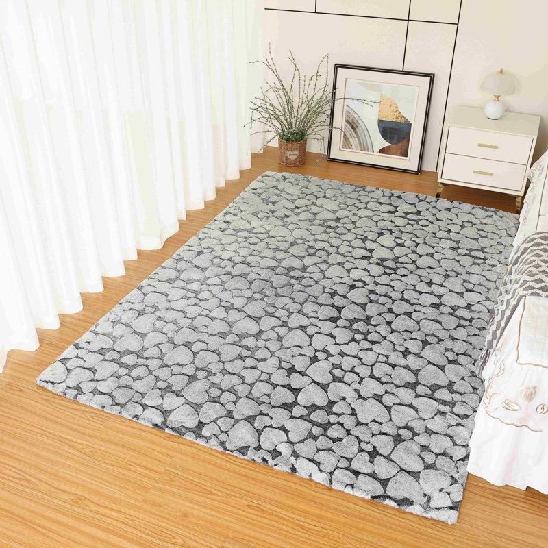 Tapis VIBE SHAGGY - 5 x 8 (5 pi 2 po x 7 pi 5 po), cœurs