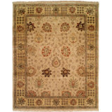 Cabo Wool Oriental Area Rug in Ivory