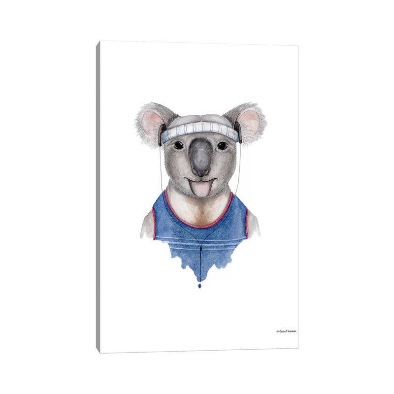 Kewl Koala by Rachel Nieman - Gallery-Wrapped Canvas Giclée on Canvas, Canvas, 20.32 cm H x 30.48 cm W