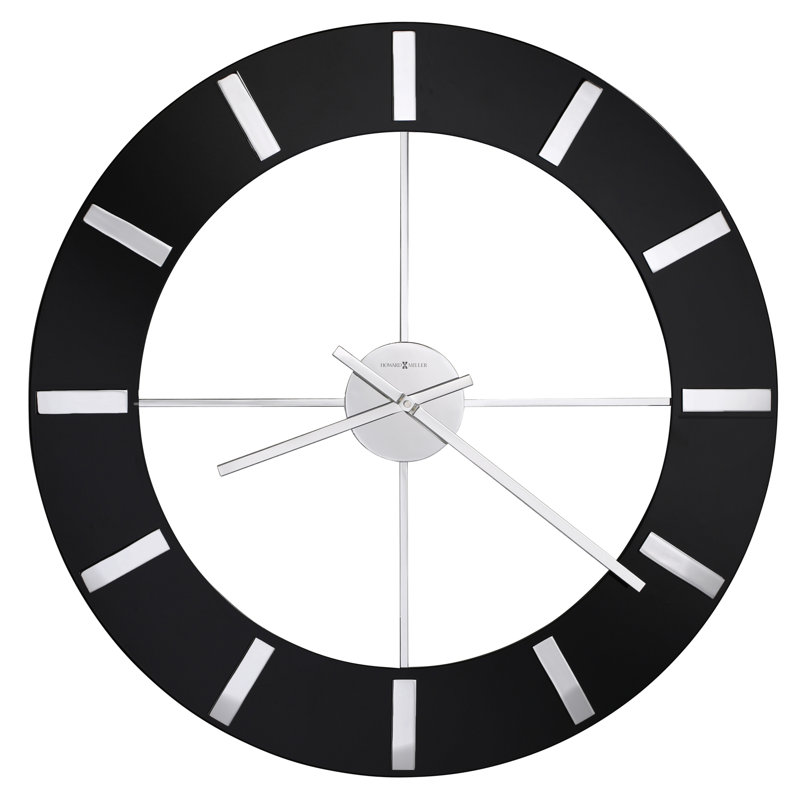 Oversized Onyx Wall Clock