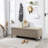 Elmdale Polyester Upholstered Storage Bench-1965721056