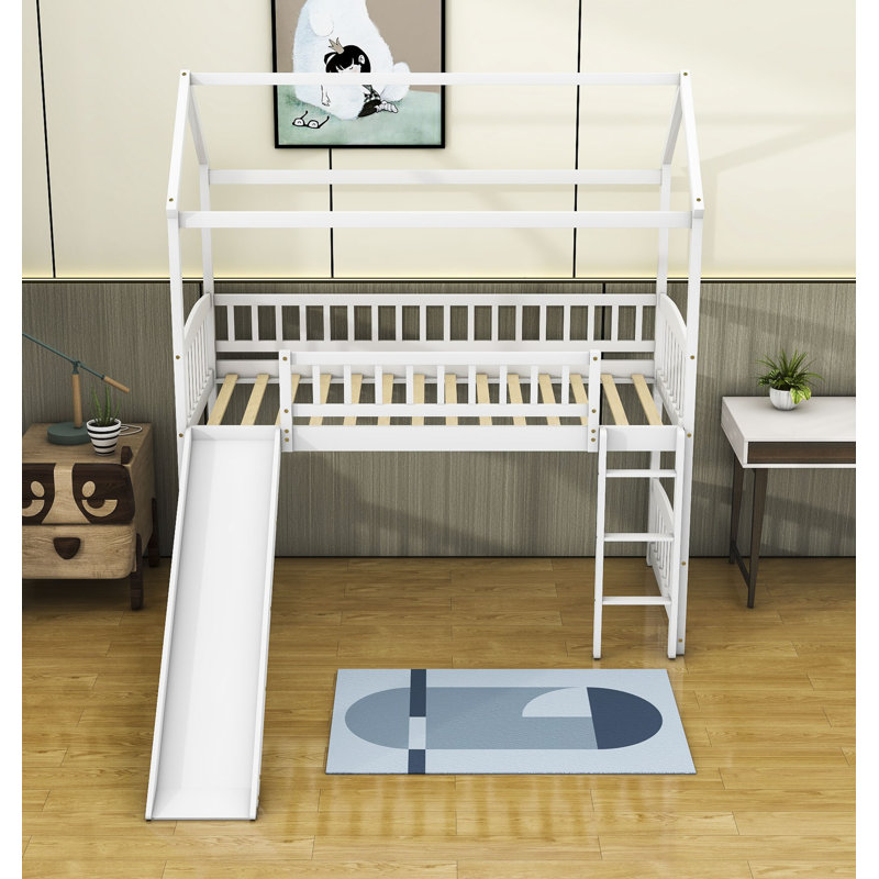 Lit mezzanine simple Clevenger par Harper Orchard, Blanc