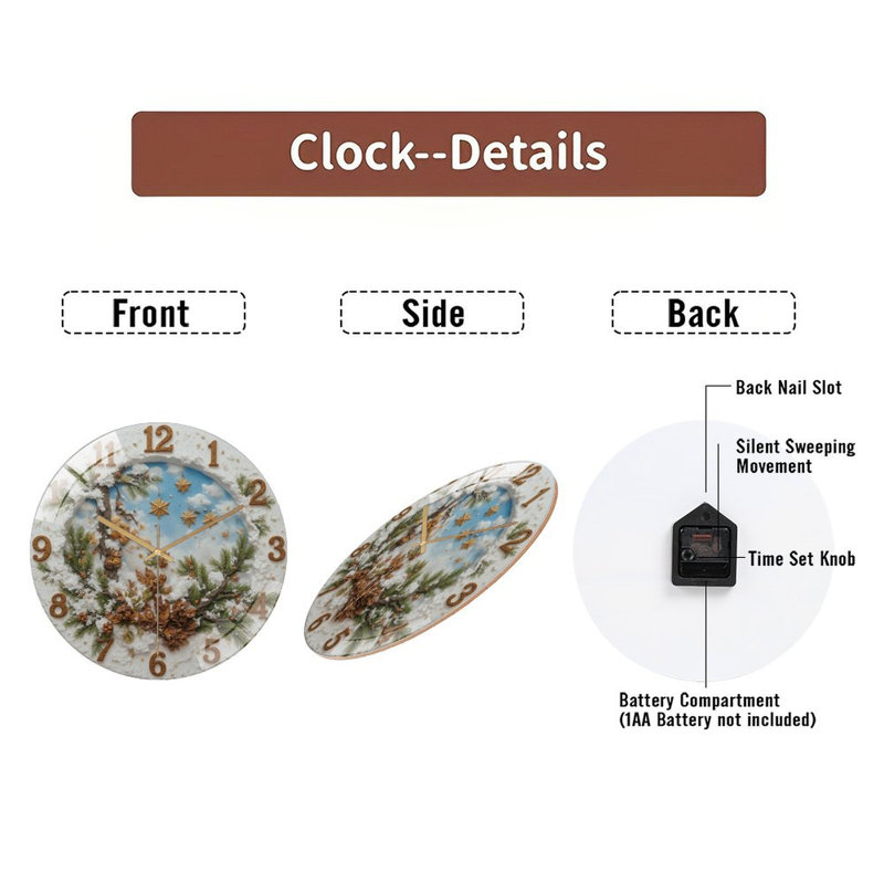 Horloge murale 12 po