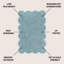 Tapis d'intérieur / extérieur turquoise / crème à deux tons Alice Classic Cottage-925030002