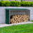 327cm W x 77cm D Metal Log Store