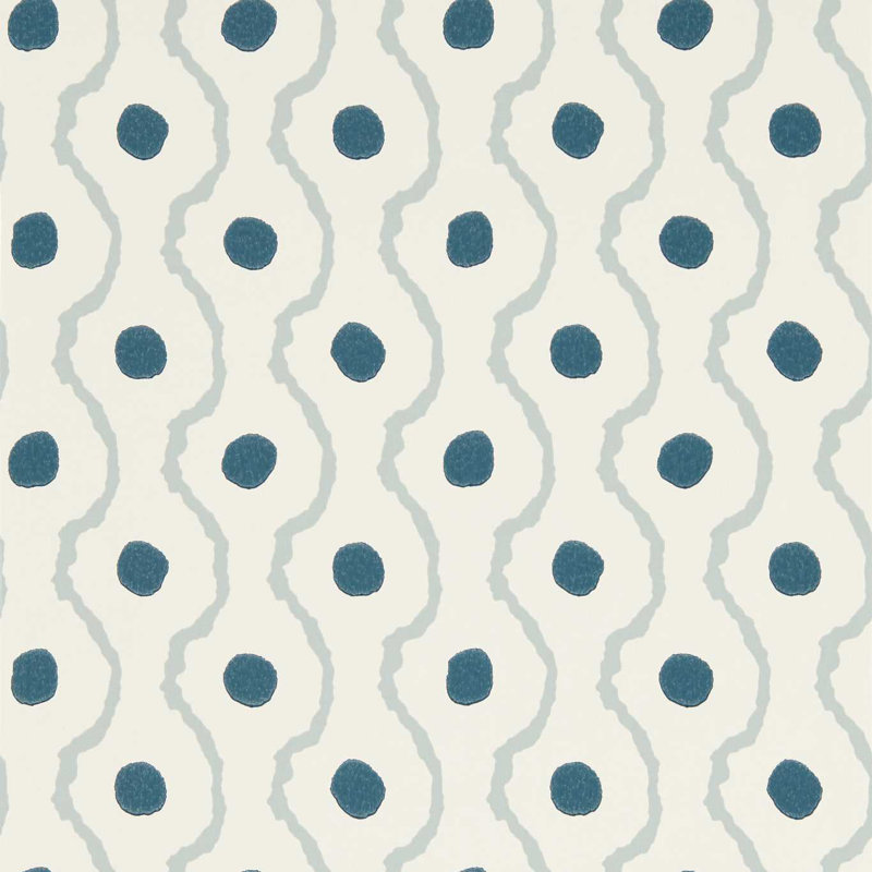 Henry Holland Abstract Non-Woven Wallpaper Double Roll, Glacier/Pacific