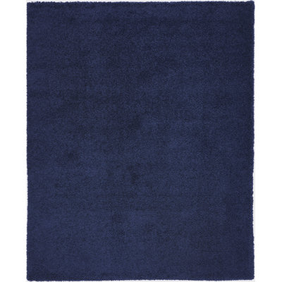 8' X 10' Blue Shag Area Rug