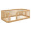 Base de lit en bois pour enfants avec clôture de sécurité-129390990