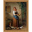 Ein Mädchen, Hühner et Tauben fterntern (1850-1855)-973104996