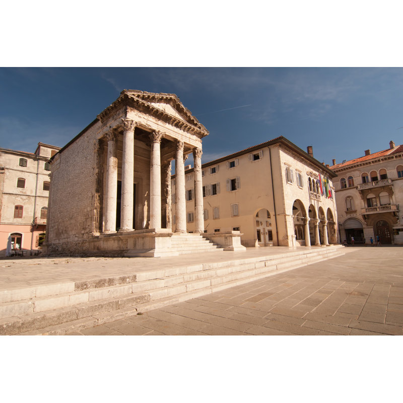 Square In Pula by Veratomankova - Wrapped Canvas Print, 30cm H x 46cm W