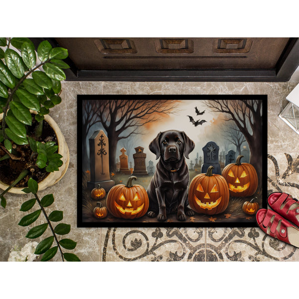 Arlmont & Co. Normi Non-Slip Halloween Outdoor Doormat | Wayfair