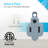 CBOL Series Coby CB-5501 3 2 Prong 4 Pack Outlet Adapter, Grey