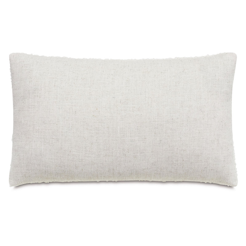 Clearview Lumbar Pillow Cover & Insert, Marl Cream