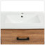Meuble-lavabo moderne de 24 po avec lavabo en céramique, meuble-lavabo moderne avec 3 tiroirs, meuble-lavabo autoportant avec lavabo simple