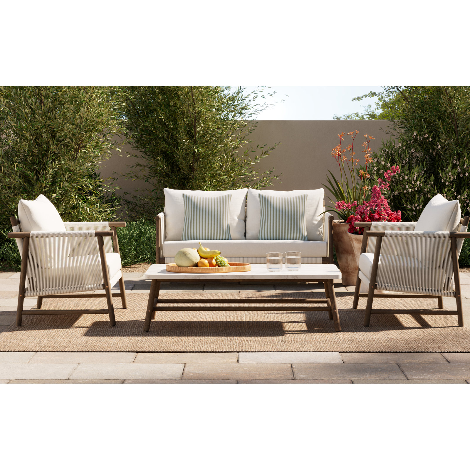 Naomie 4-Person Patio Seating Group