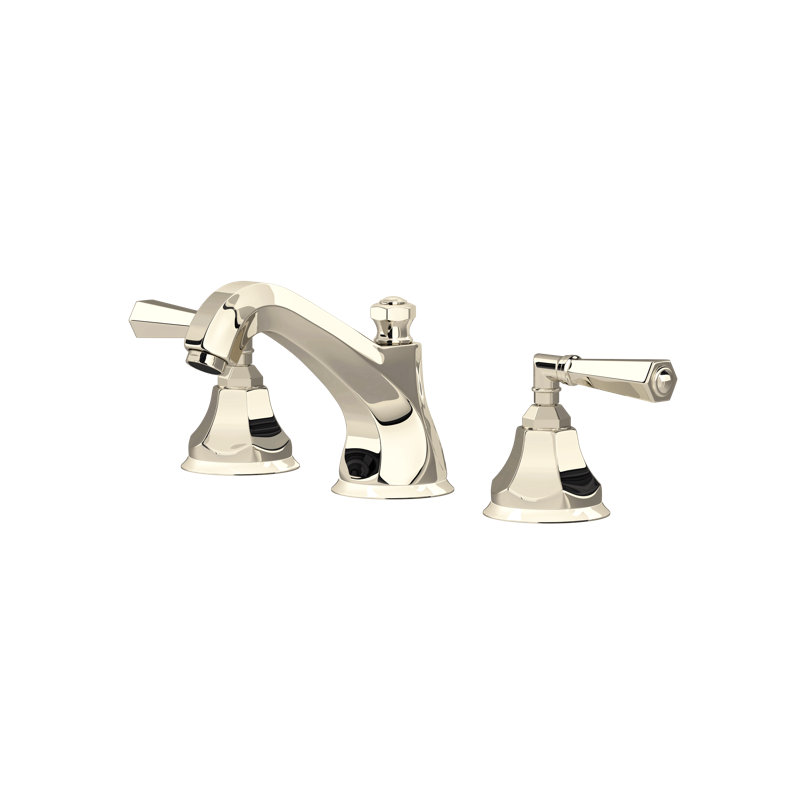 Palladian® Widespread Lavatory Faucet, Polished Nickel, Lever Handle